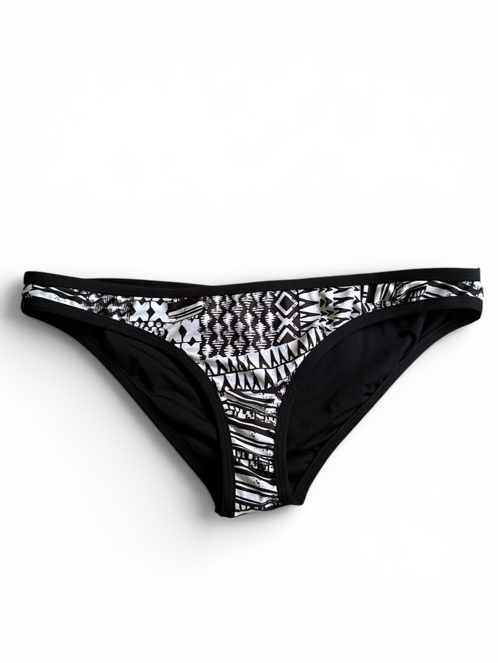NWOT L*Space fully cut bikini bottoms white black large